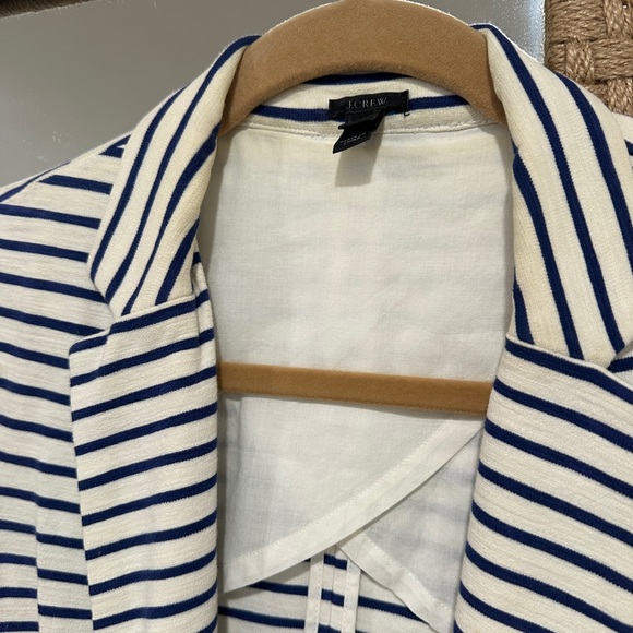 J.Crew Navy and White Striped Blazer - Size Small - Picture 8 of 8